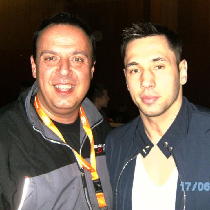 Trainer Petronio mit Felix Sturm